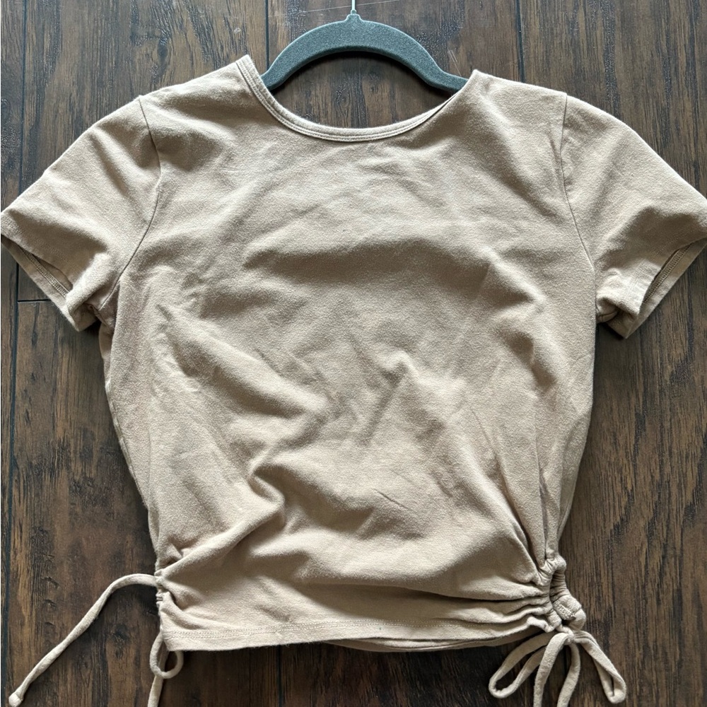 Hollister Tan Short Sleeve Women's Tee